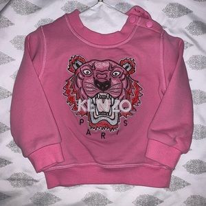 Pink Kenzo toddler sweatshirt